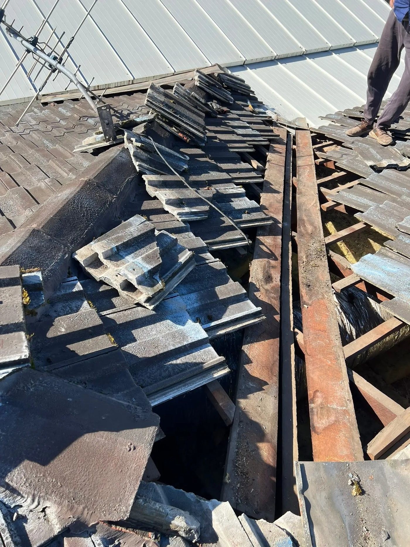 Roof project 1 before